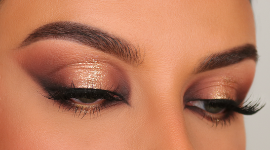 Sparkly Gold & Brown Spotlight Eye Tutorial